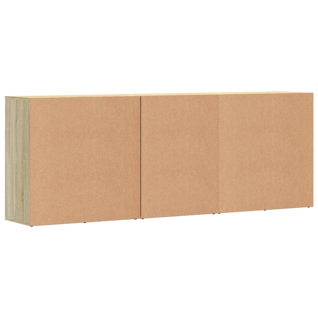 Servante, 3 piese, stejar sonoma, lemn prelucrat GartenMobel Dekor