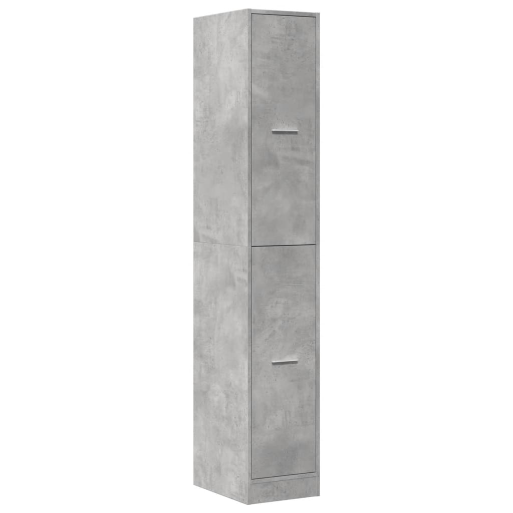 Dulap de farmacie, gri beton, 30x41x174,5 cm, lemn prelucrat GartenMobel Dekor