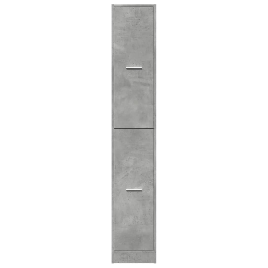 Dulap de farmacie, gri beton, 30x41x174,5 cm, lemn prelucrat GartenMobel Dekor