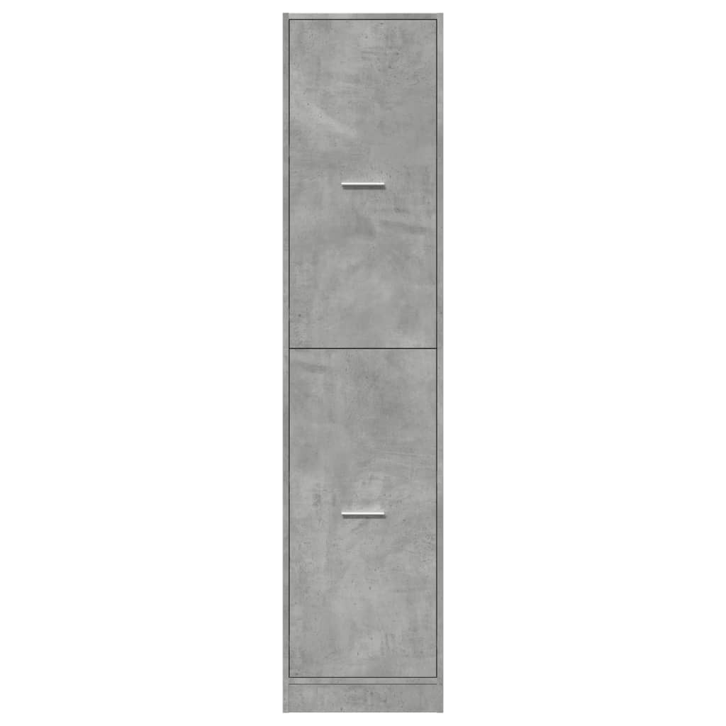 Dulap de farmacie, gri beton, 40x41x174,5 cm, lemn prelucrat GartenMobel Dekor