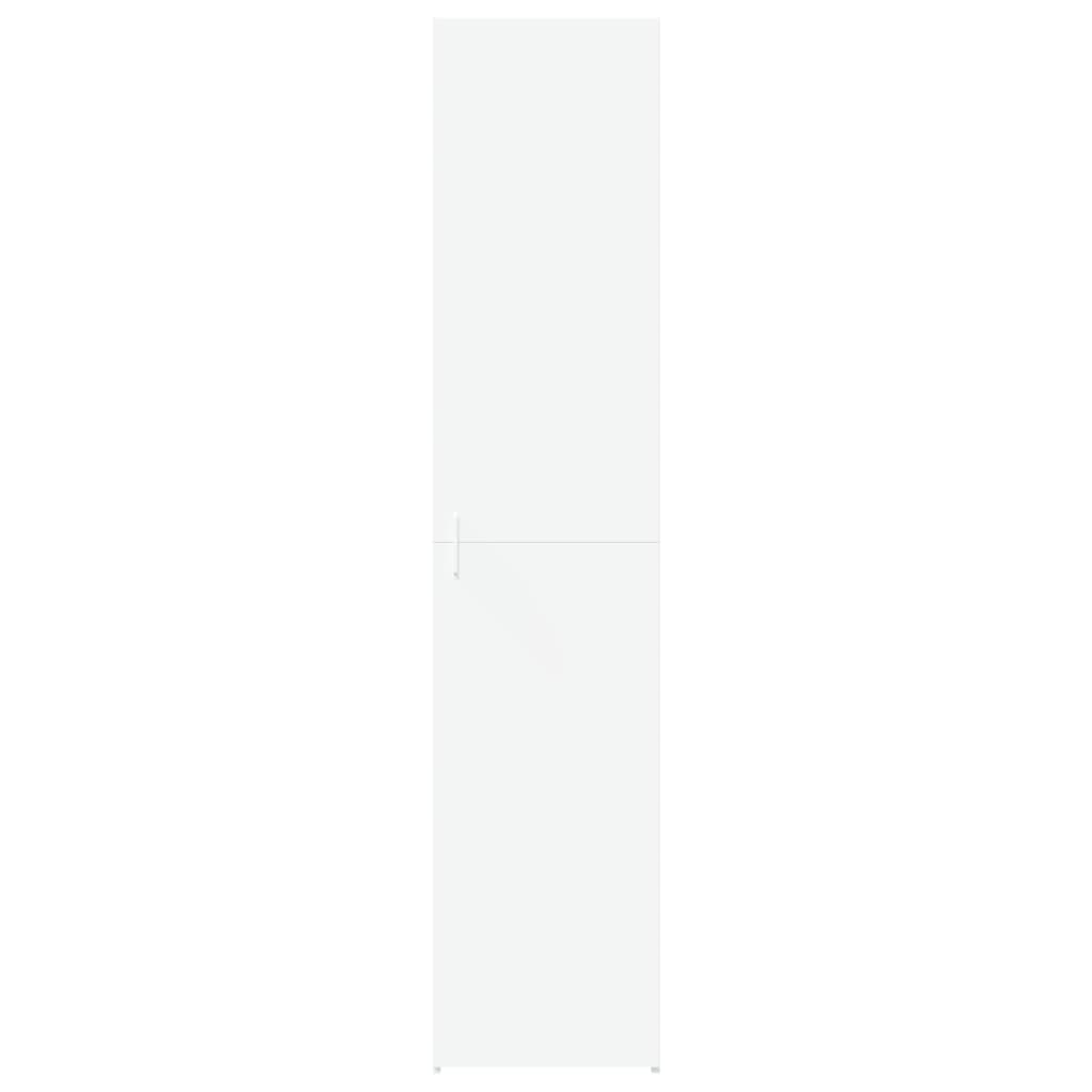 Dulap înalt, alb, 40x42,5x185 cm, lemn prelucrat GartenMobel Dekor