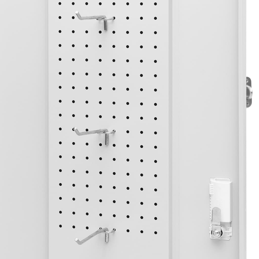 Dulap pentru șa, gri deschis, 53x53x105 cm, oțel GartenMobel Dekor