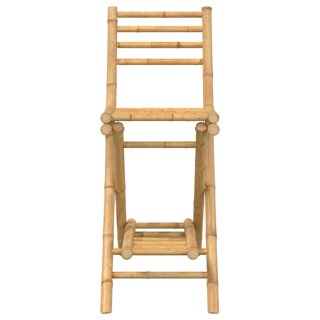 Scaune de bar de exterior cu suport pentru picioare 2buc bambus GartenMobel Dekor