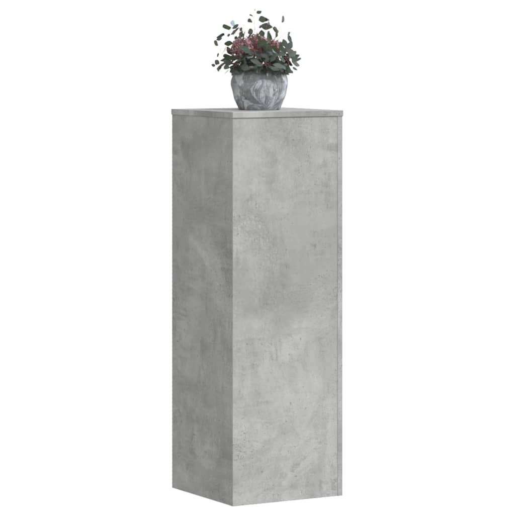 Suport de plante, gri beton, 33x33x100 cm, lemn prelucrat GartenMobel Dekor