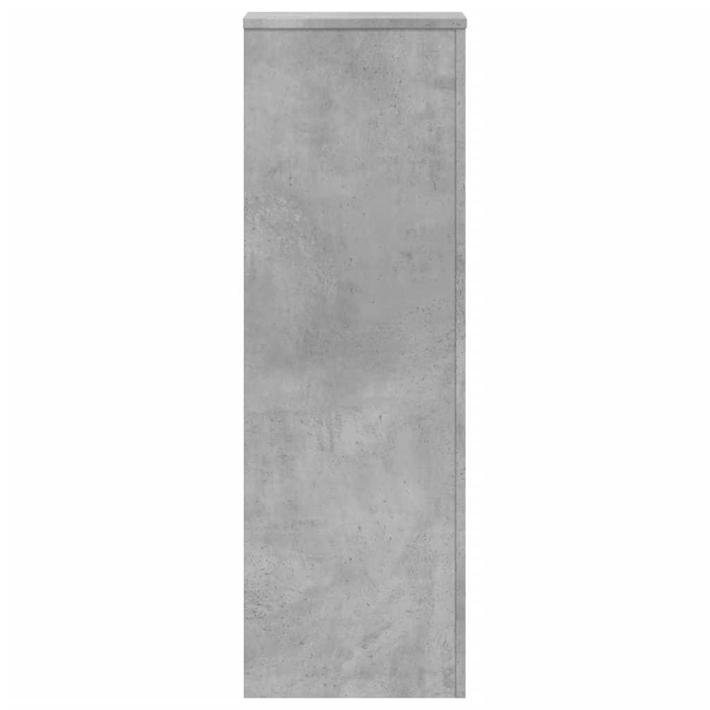 Suport de plante, gri beton, 33x33x100 cm, lemn prelucrat GartenMobel Dekor
