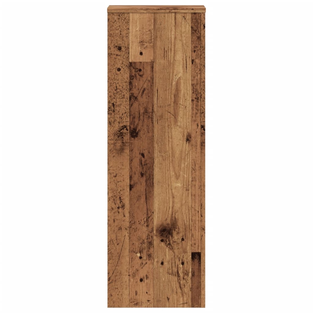 Suport de plante, lemn vechi, 33x33x100 cm, lemn prelucrat GartenMobel Dekor