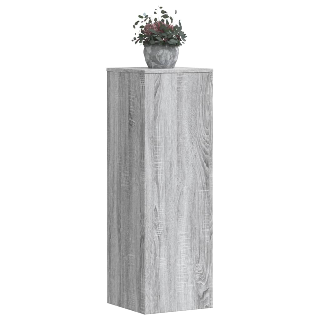 Suport de plante, sonoma gri, 33x33x100 cm, lemn prelucrat GartenMobel Dekor