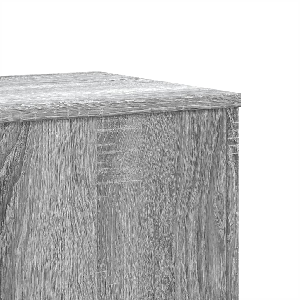 Suport de plante, sonoma gri, 33x33x100 cm, lemn prelucrat GartenMobel Dekor