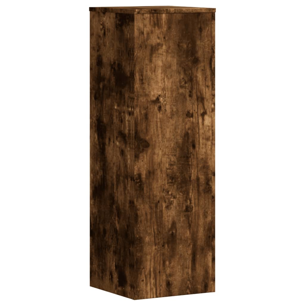 Suport de plante, stejar fumuriu, 33x33x100 cm, lemn prelucrat GartenMobel Dekor