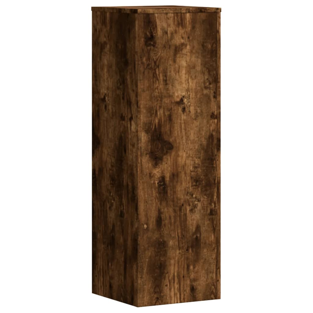 Suport de plante, stejar fumuriu, 33x33x100 cm, lemn prelucrat GartenMobel Dekor