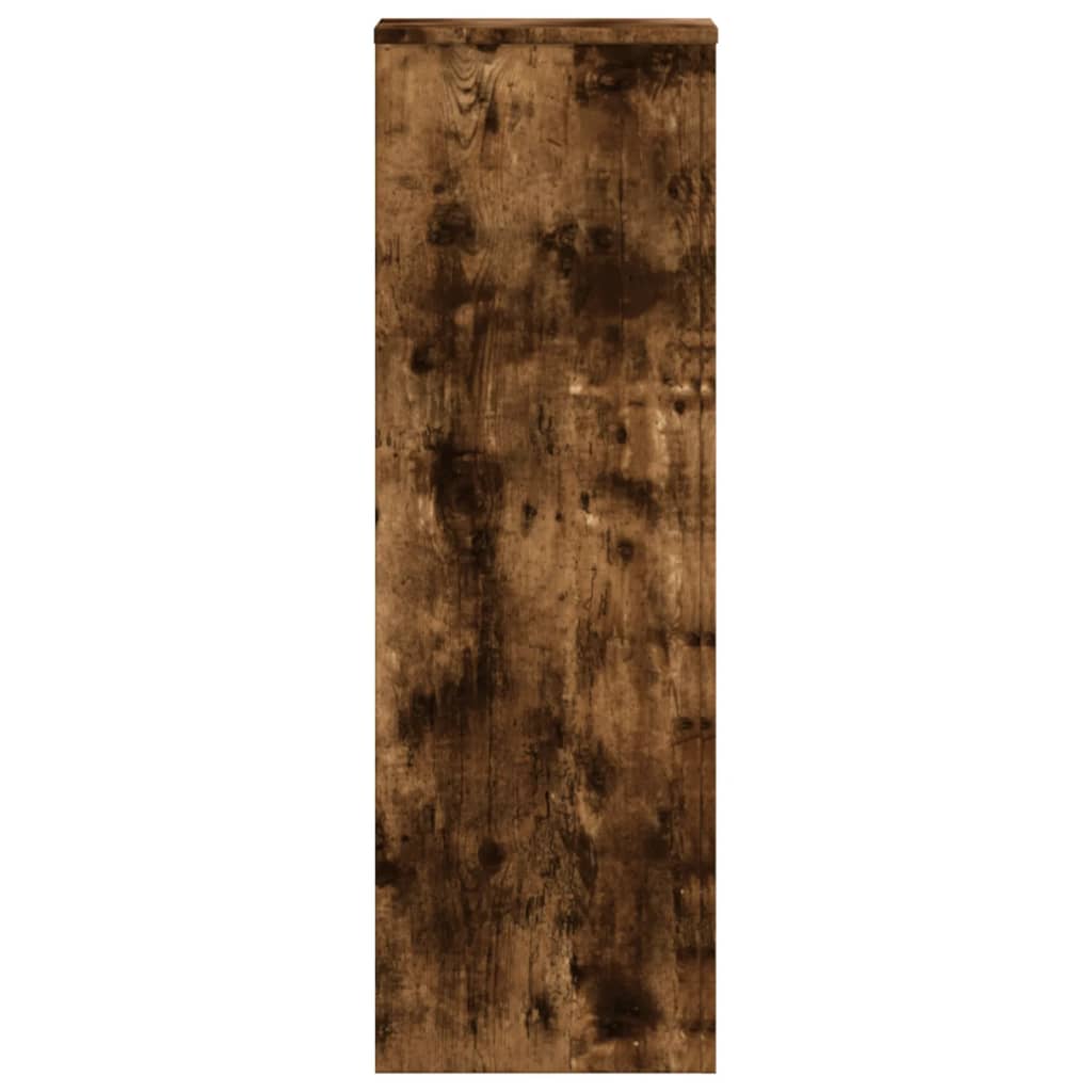 Suport de plante, stejar fumuriu, 33x33x100 cm, lemn prelucrat GartenMobel Dekor