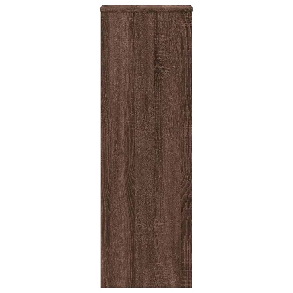 Suport de plante, stejar maro, 33x33x100 cm, lemn prelucrat GartenMobel Dekor
