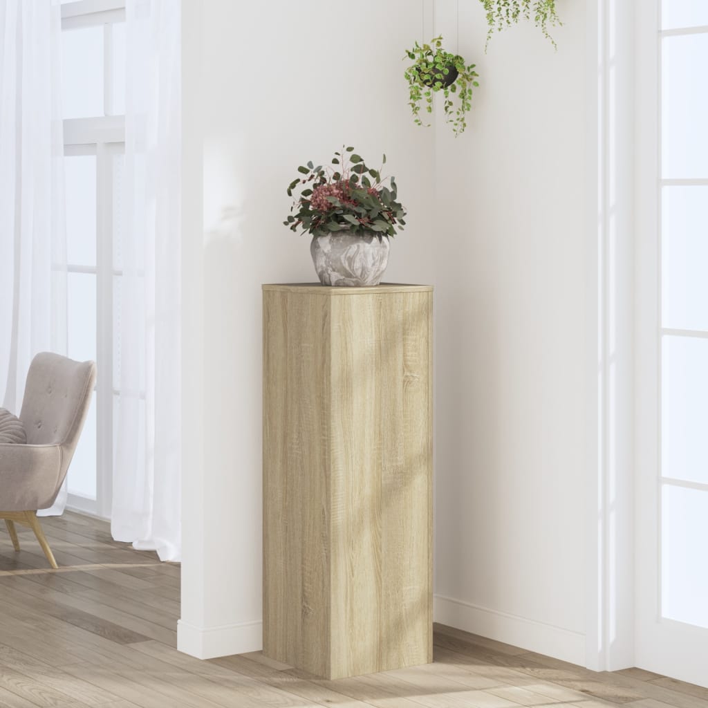 Suport de plante, stejar sonoma, 33x33x100 cm, lemn prelucrat GartenMobel Dekor
