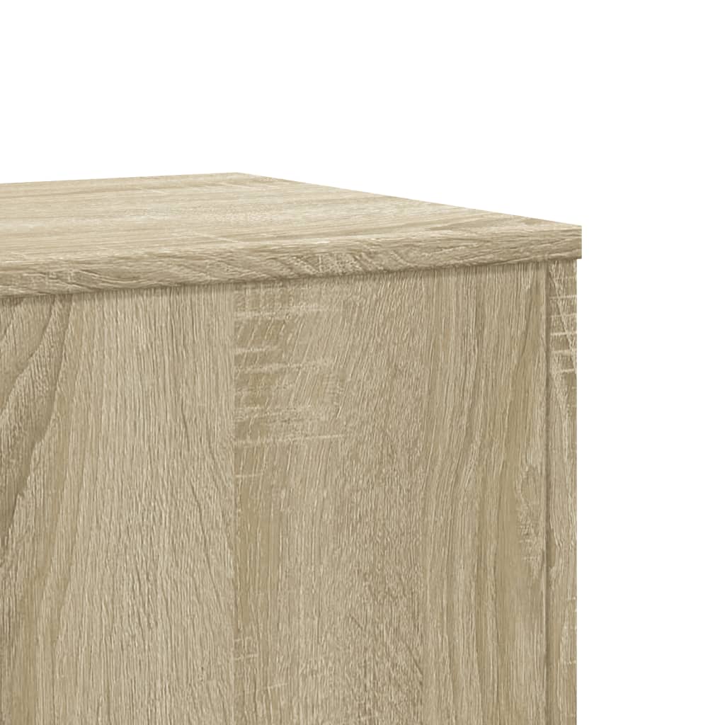 Suport de plante, stejar sonoma, 33x33x100 cm, lemn prelucrat GartenMobel Dekor