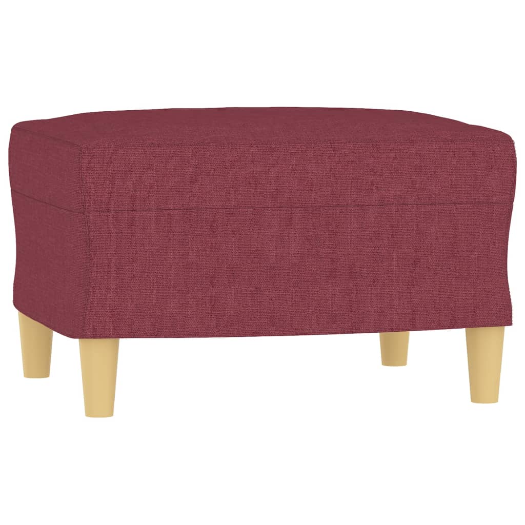 Set canapea cu perne, 4 piese, roșu vin, material textil GartenMobel Dekor