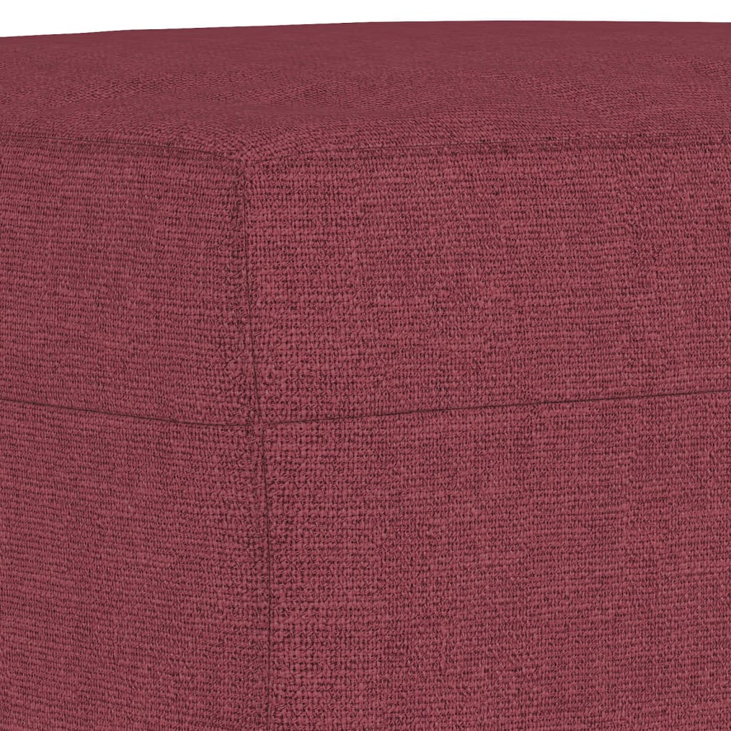 Set canapea cu perne, 4 piese, roșu vin, material textil GartenMobel Dekor
