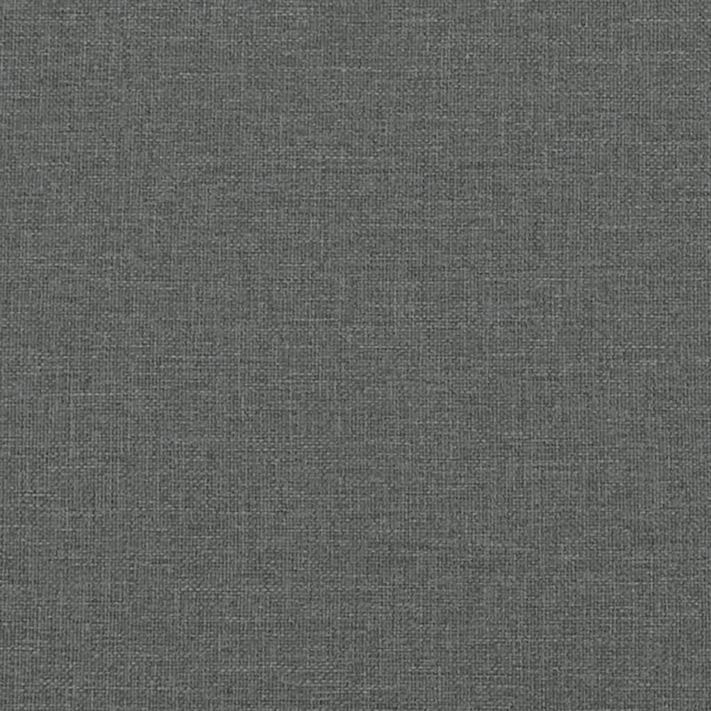 Canapea cu 3 locuri cu pernuțe, gri închis, 210 cm, textil GartenMobel Dekor