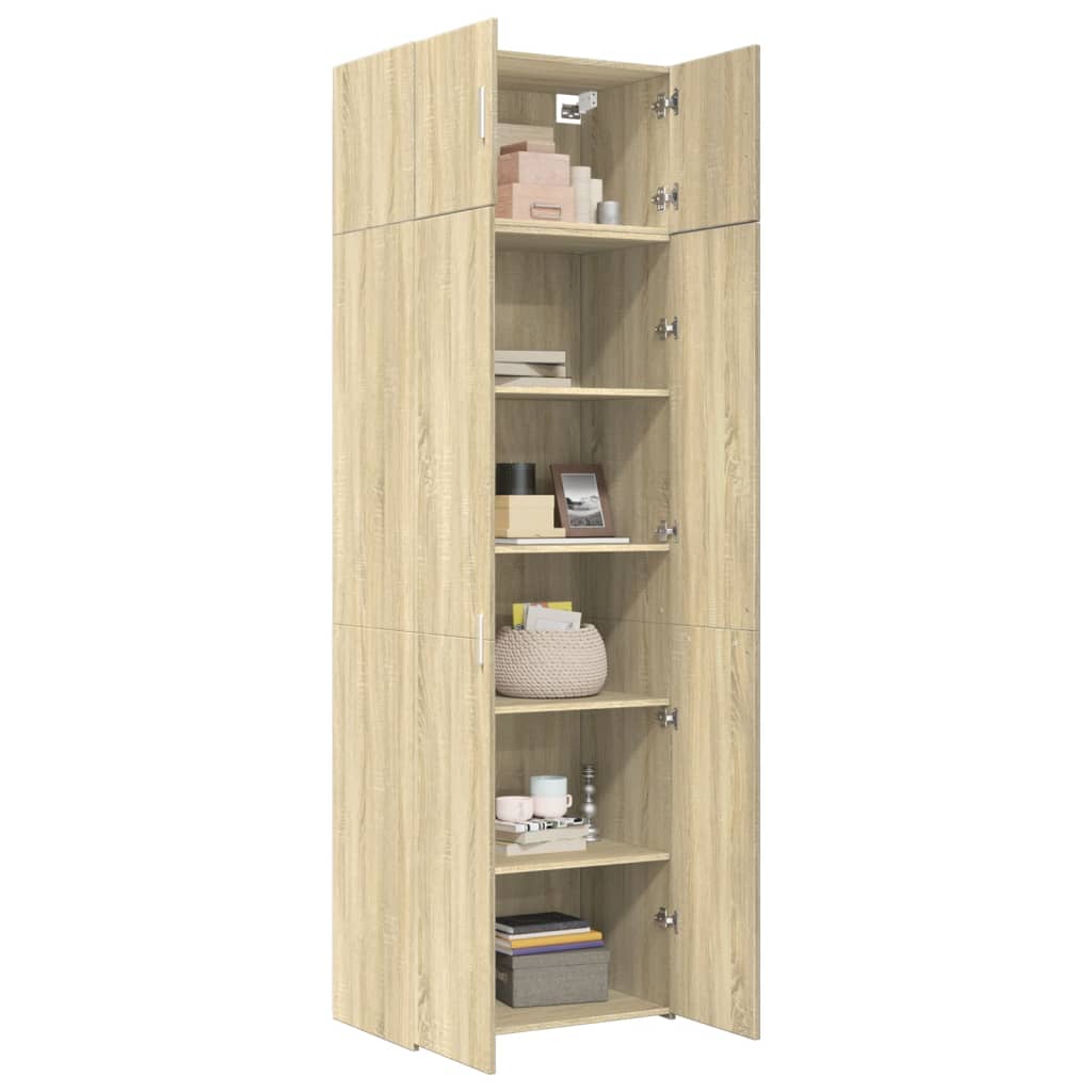 Dulap de depozitare, stejar sonoma, 70x42,5x225, lemn prelucrat GartenMobel Dekor