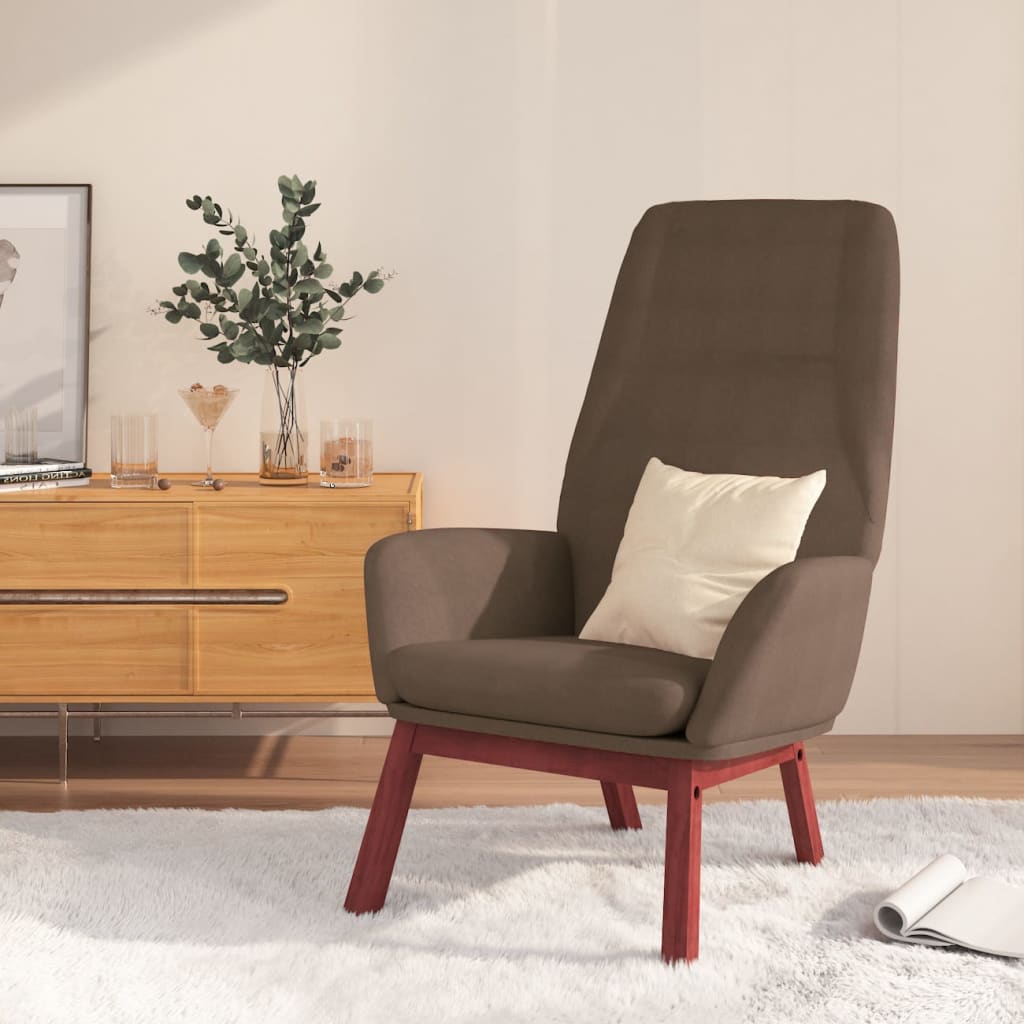 Scaun de relaxare, gri taupe, material textil GartenMobel Dekor