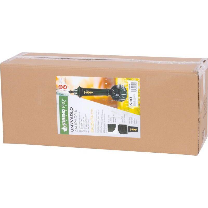 Masca robinet de gradina, aluminiu, verde, 29x25x74 cm, Strend Pro GartenVIP DiyLine