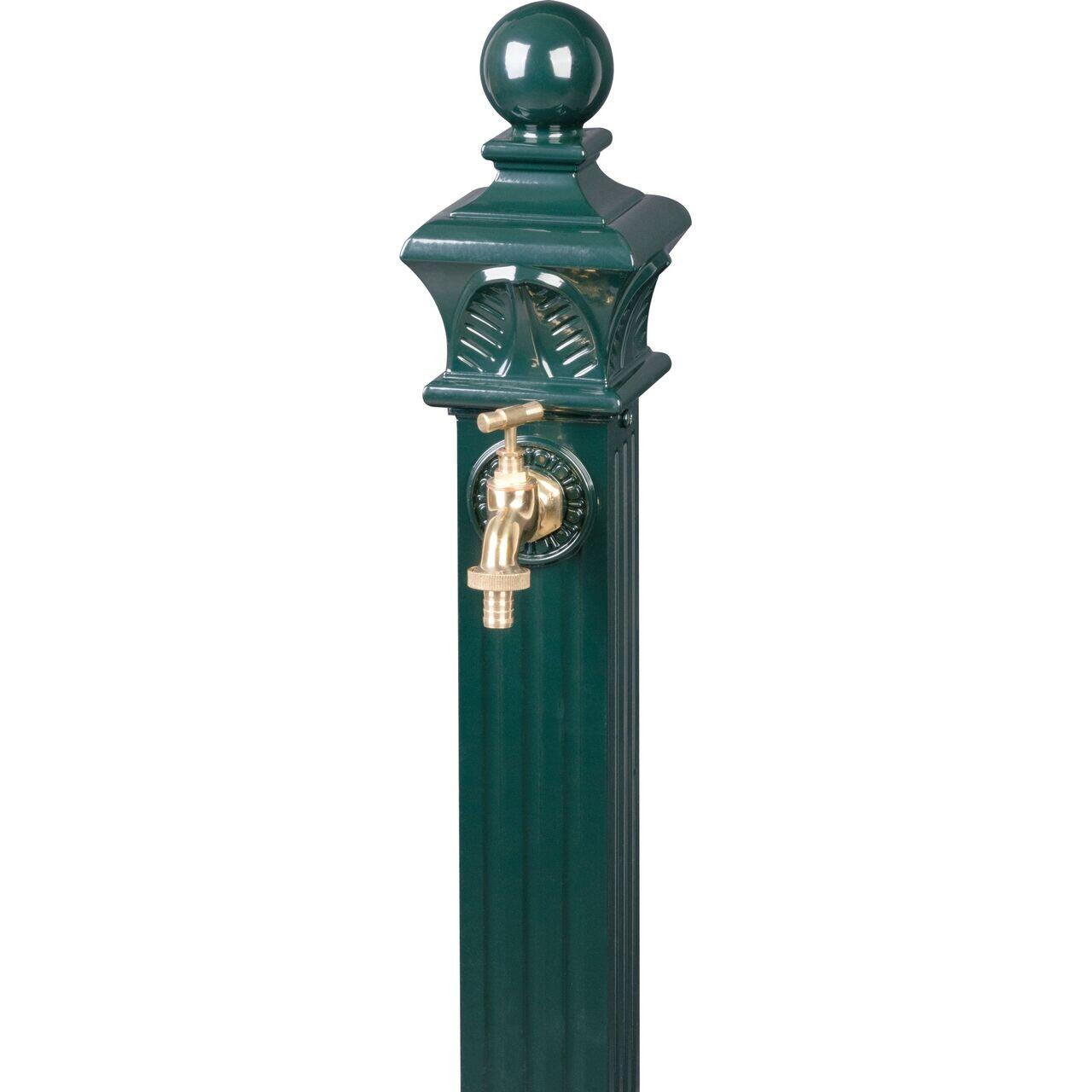 Masca robinet de gradina, verde, aluminiu, 33x29x82 cm, Strend Pro GartenVIP DiyLine