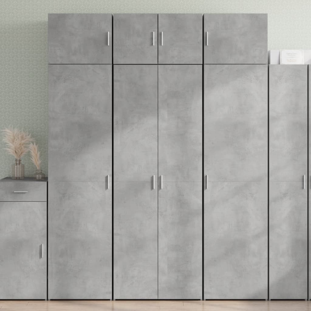 Dulap înalt, gri beton, 70x42,5x185 cm, lemn prelucrat GartenMobel Dekor