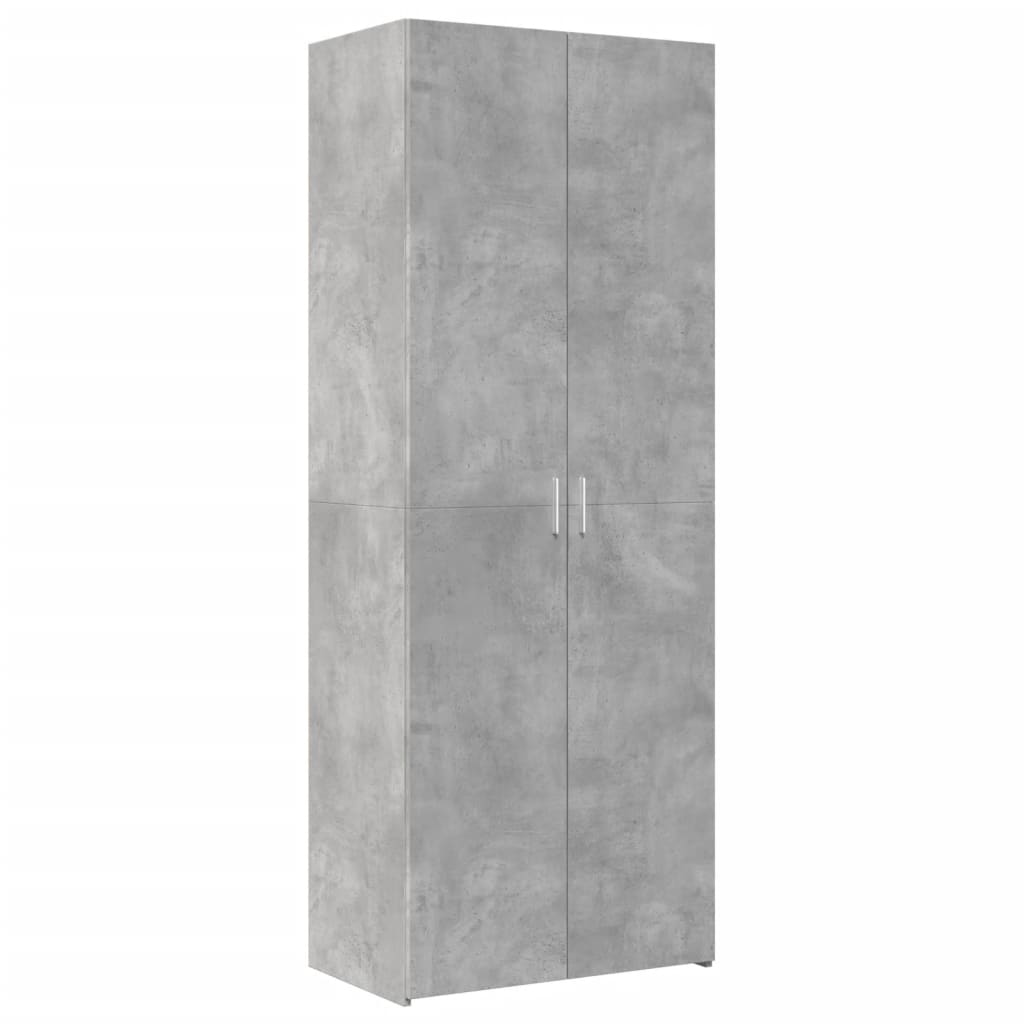 Dulap înalt, gri beton, 70x42,5x185 cm, lemn prelucrat GartenMobel Dekor