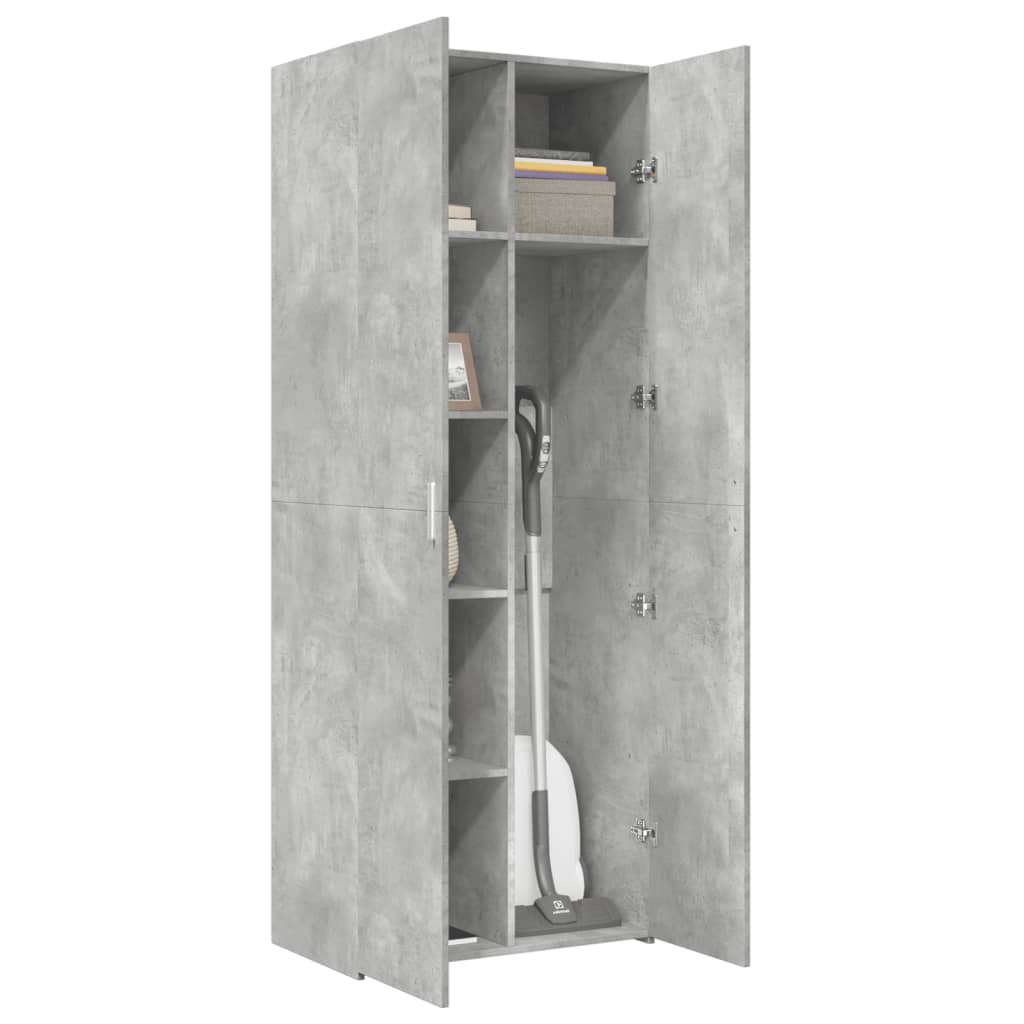 Dulap înalt, gri beton, 70x42,5x185 cm, lemn prelucrat GartenMobel Dekor