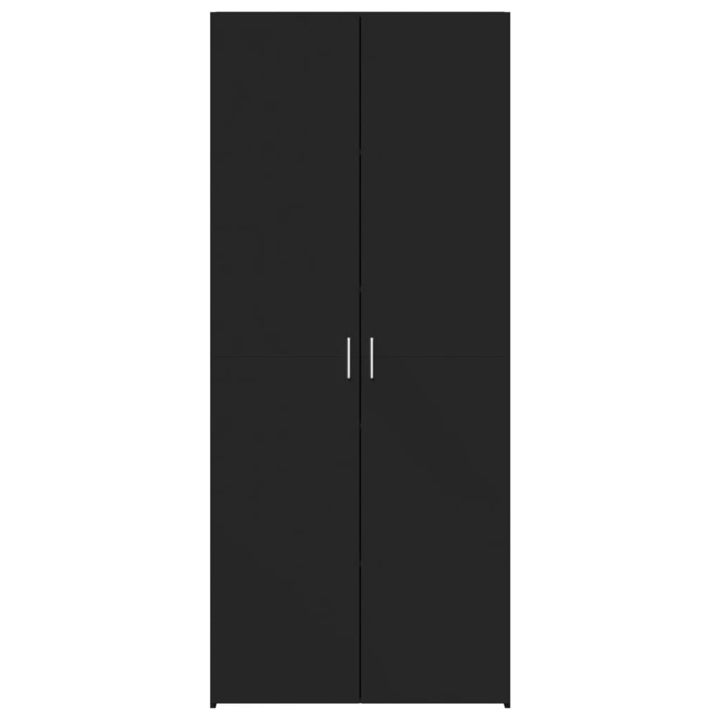 Dulap înalt, negru, 70x42,5x185 cm, lemn prelucrat GartenMobel Dekor