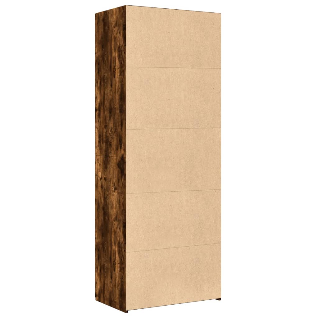 Dulap înalt, stejar fumuriu, 70x42,5x185 cm, lemn prelucrat GartenMobel Dekor