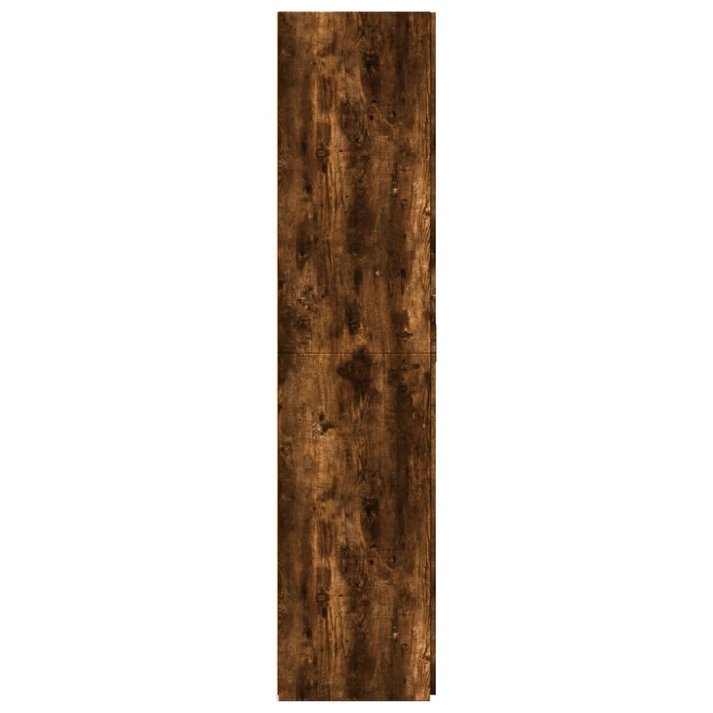 Dulap înalt, stejar fumuriu, 70x42,5x185 cm, lemn prelucrat GartenMobel Dekor