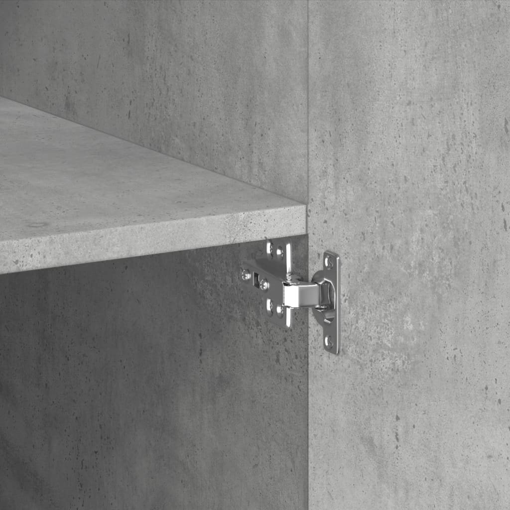 Dulap de depozitare, gri beton, 70x42,5x225 cm, lemn prelucrat GartenMobel Dekor
