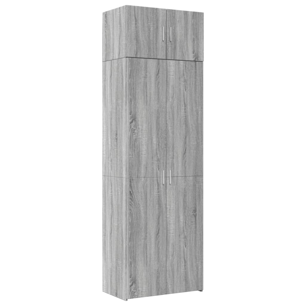 Dulap de depozitare, sonoma gri, 70x42,5x225, lemn prelucrat GartenMobel Dekor