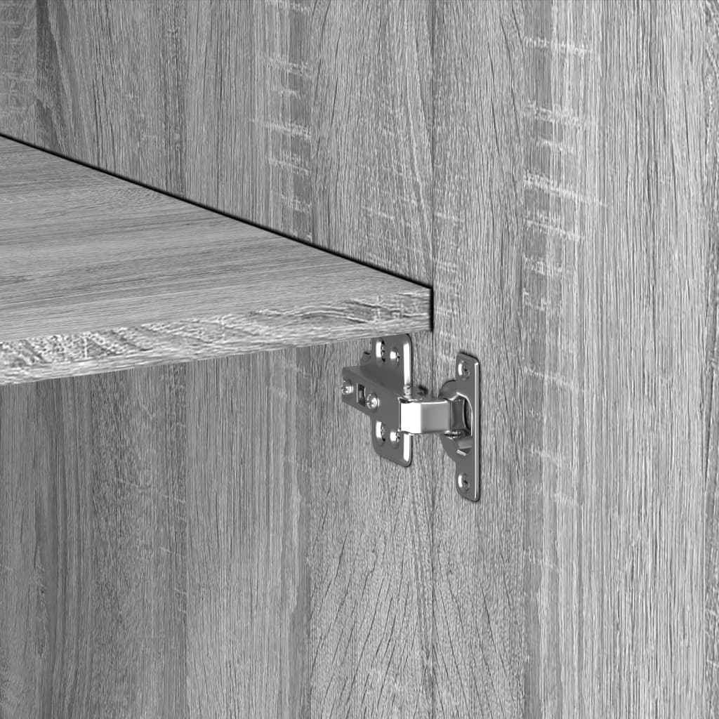 Dulap de depozitare, sonoma gri, 70x42,5x225, lemn prelucrat GartenMobel Dekor