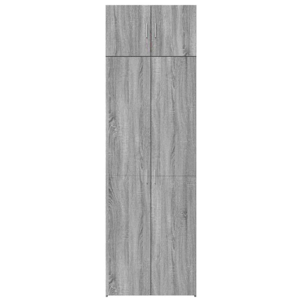 Dulap de depozitare, sonoma gri, 70x42,5x225, lemn prelucrat GartenMobel Dekor