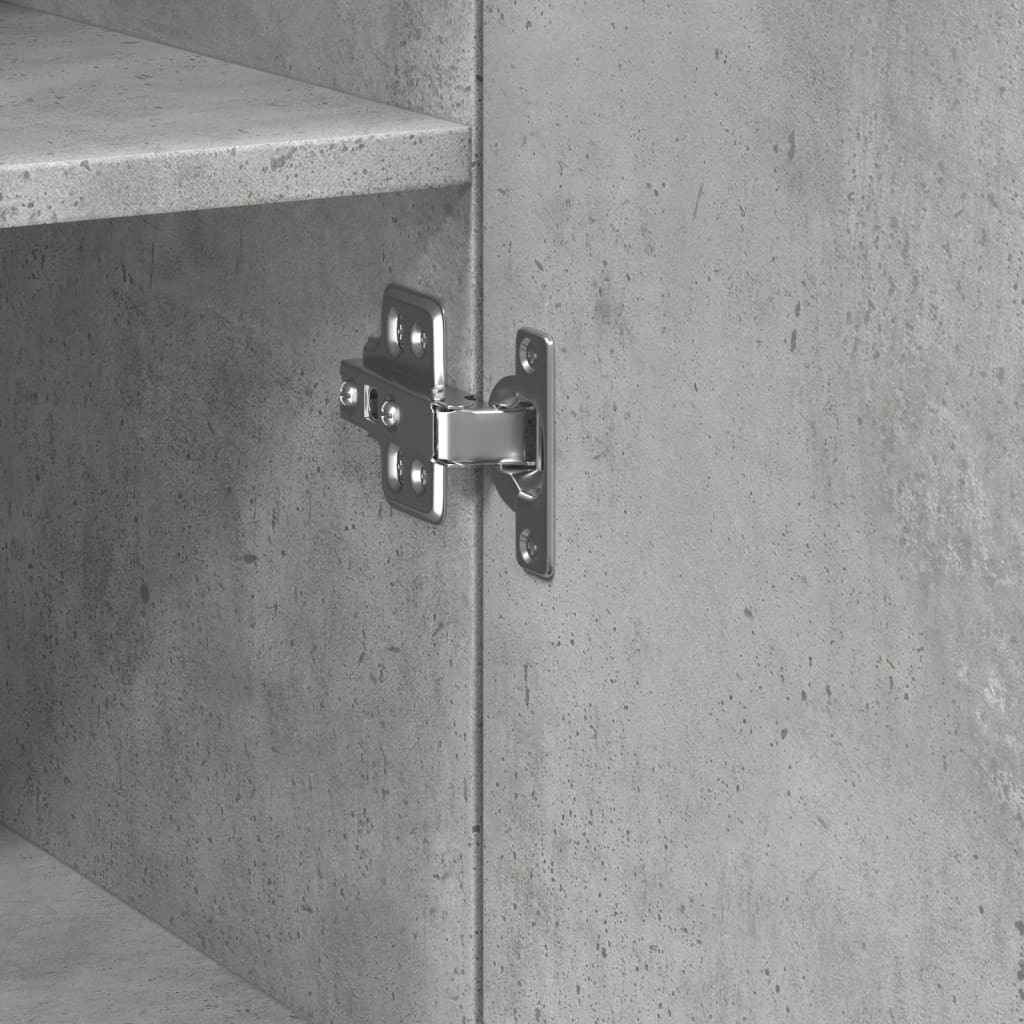 Dulap depozitare slim gri beton 30x42,5x225 cm lemn prelucrat GartenMobel Dekor