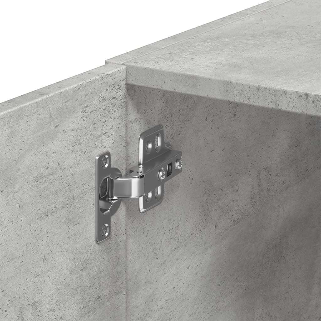 Dulap depozitare slim gri beton 30x42,5x225 cm lemn prelucrat GartenMobel Dekor