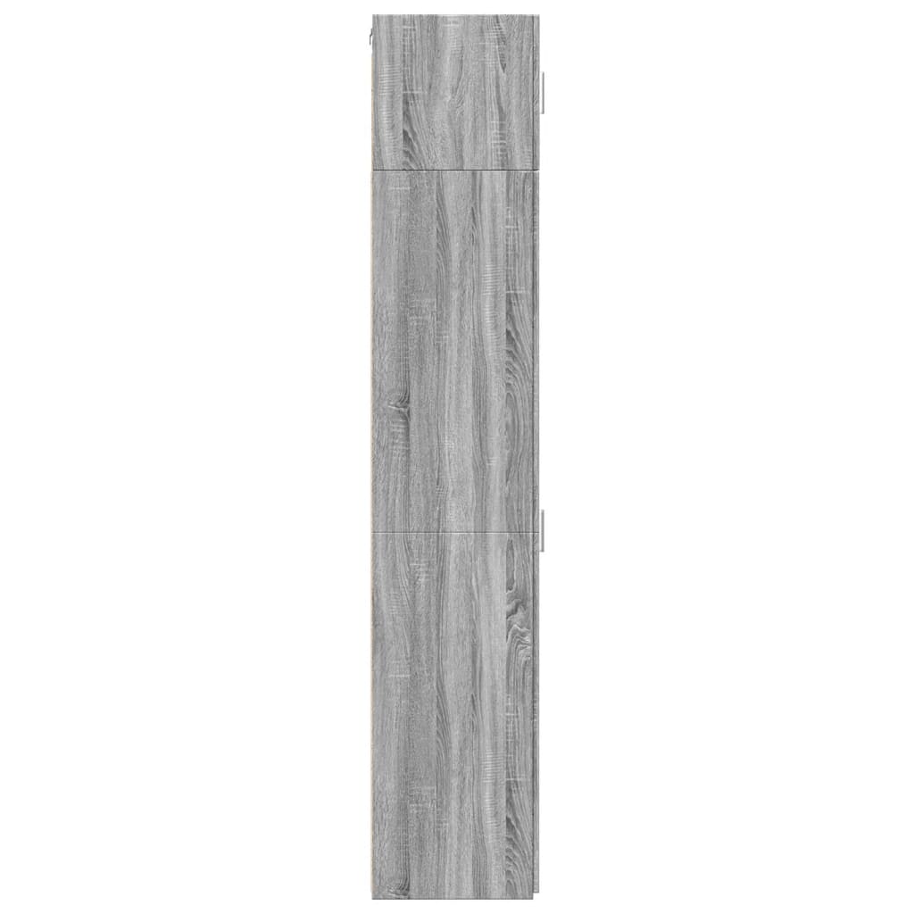 Dulap depozitare slim sonoma gri 30x42,5x225 cm lemn prelucrat GartenMobel Dekor