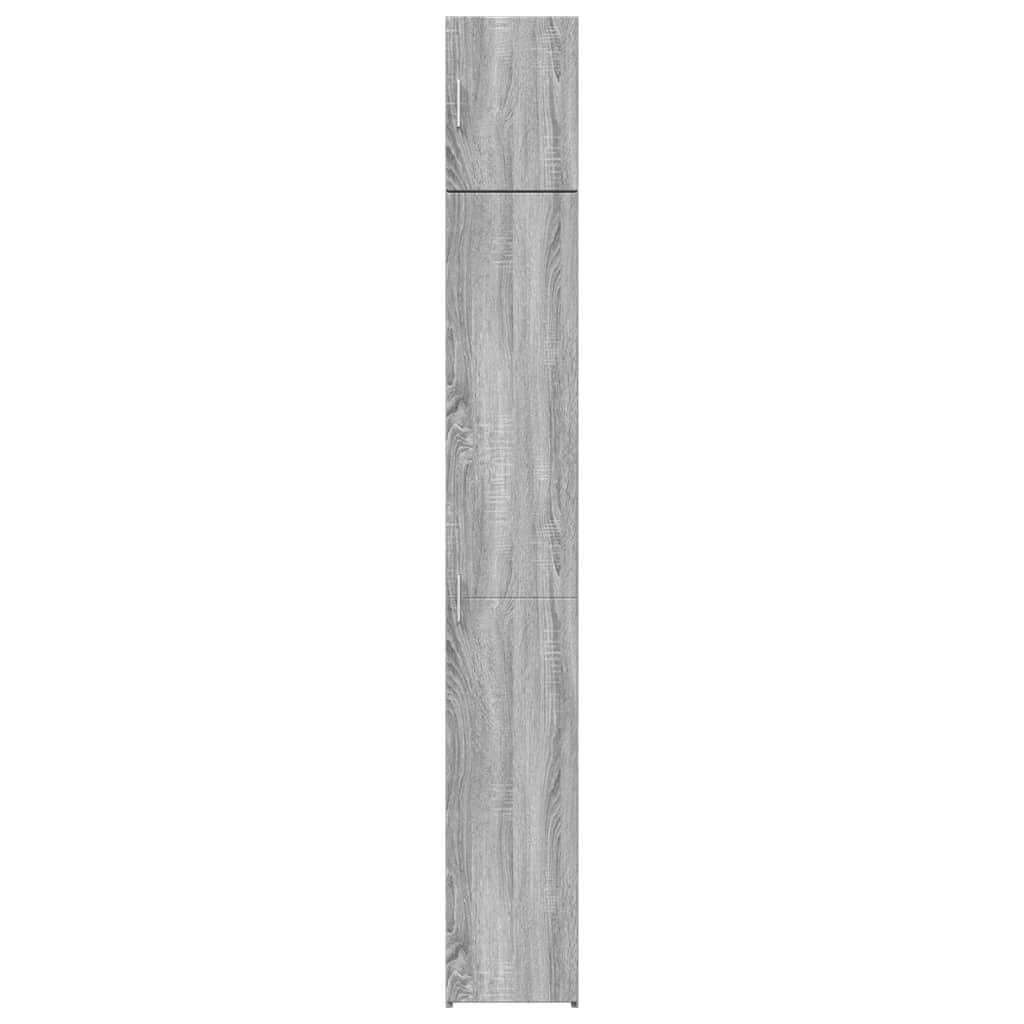 Dulap depozitare slim sonoma gri 30x42,5x225 cm lemn prelucrat GartenMobel Dekor