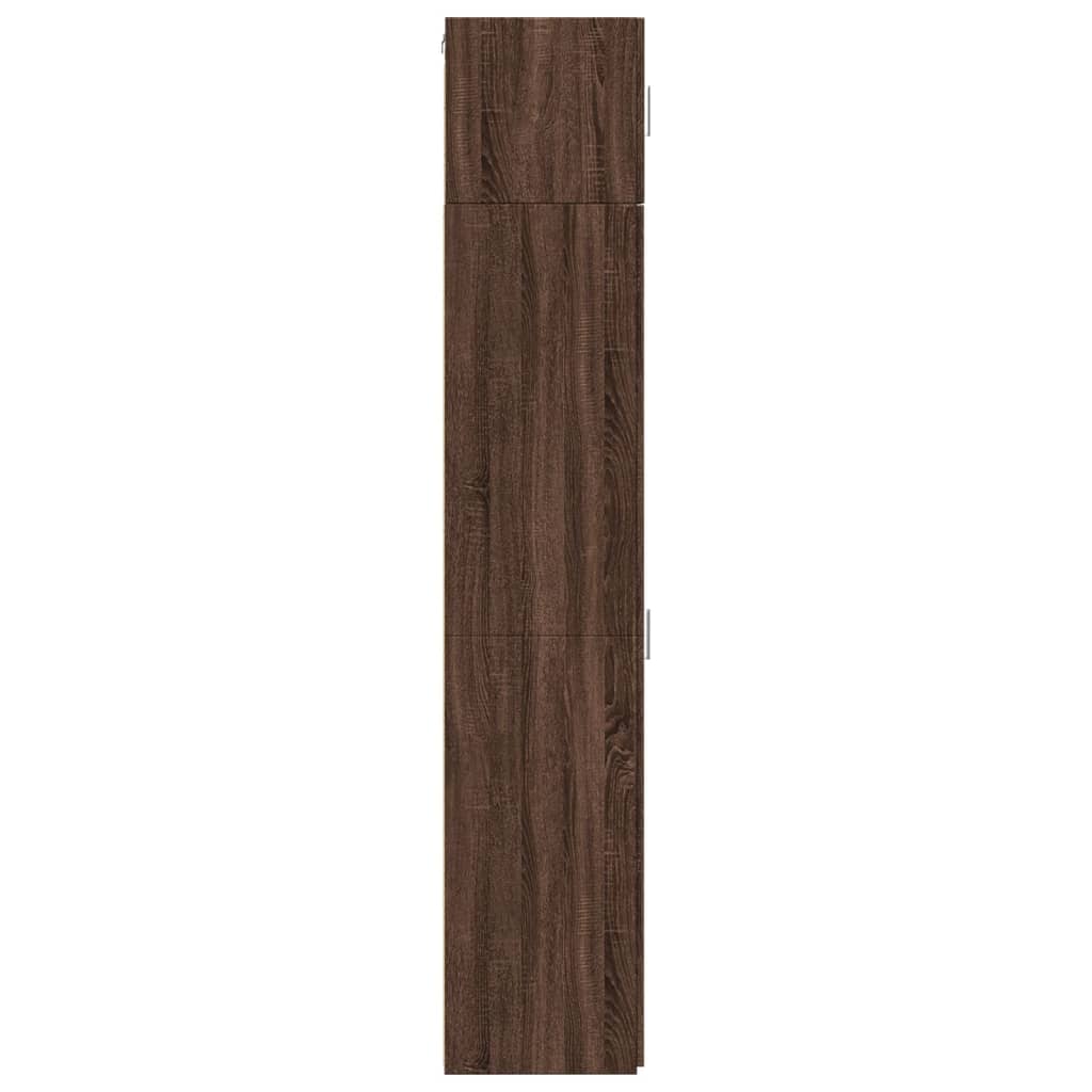 Dulap depozitare slim stejar maro 30x42,5x225 cm lemn prelucrat GartenMobel Dekor