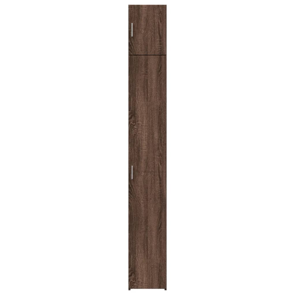 Dulap depozitare slim stejar maro 30x42,5x225 cm lemn prelucrat GartenMobel Dekor
