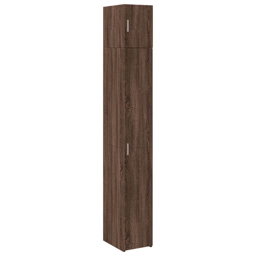 Dulap depozitare slim stejar maro 30x42,5x225 cm lemn prelucrat GartenMobel Dekor