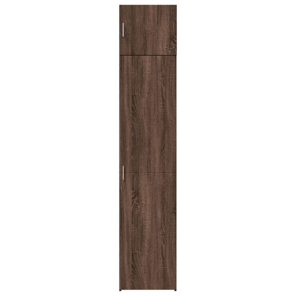 Dulap depozitare slim stejar maro 45x42,5x225 cm lemn prelucrat GartenMobel Dekor
