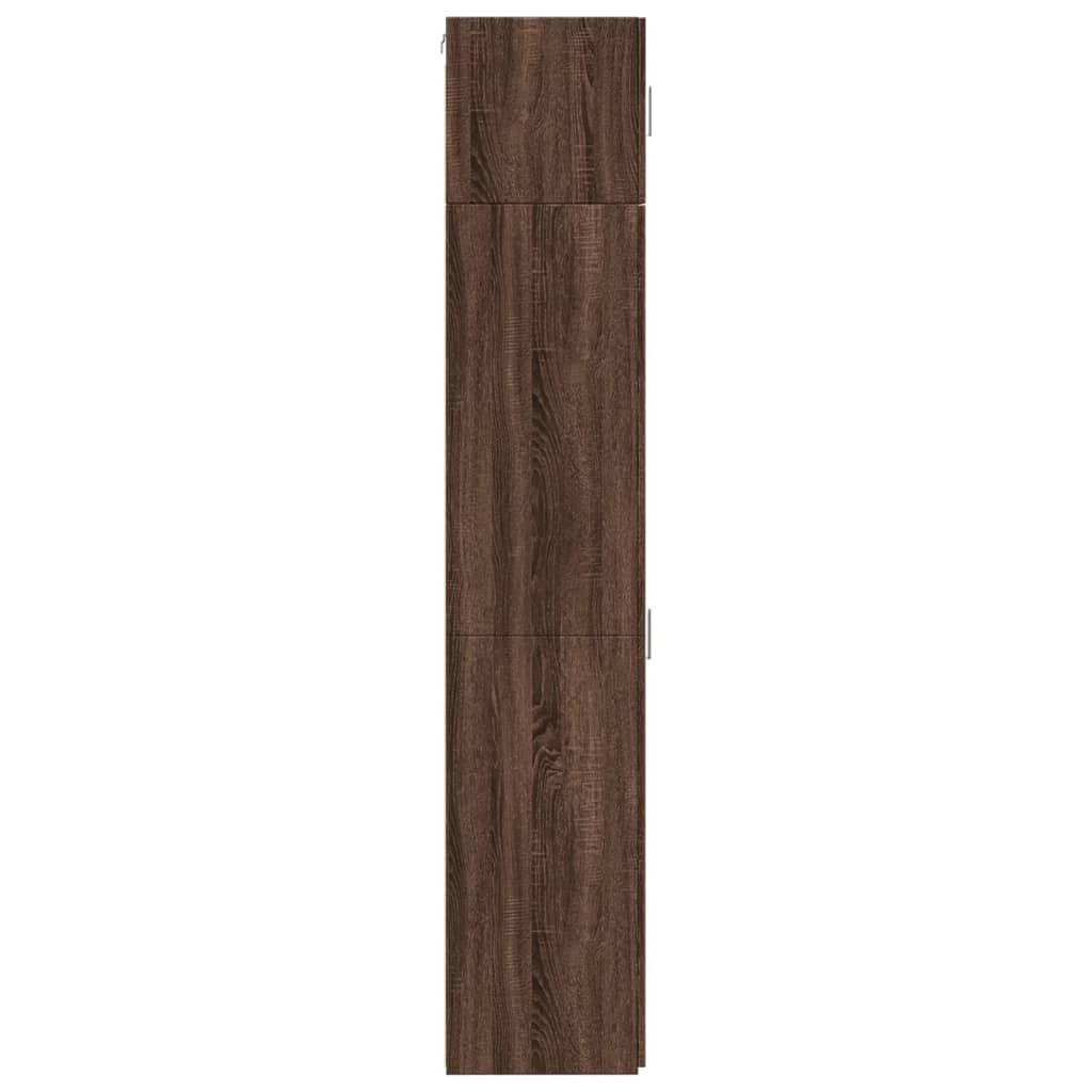 Dulap depozitare slim stejar maro 45x42,5x225 cm lemn prelucrat GartenMobel Dekor