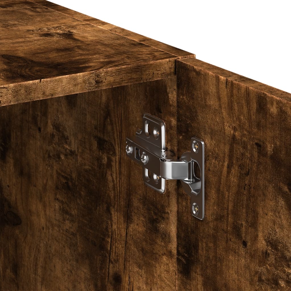 Dulap depozitare stejar fumuriu 70x42,5x225 cm lemn prelucrat GartenMobel Dekor