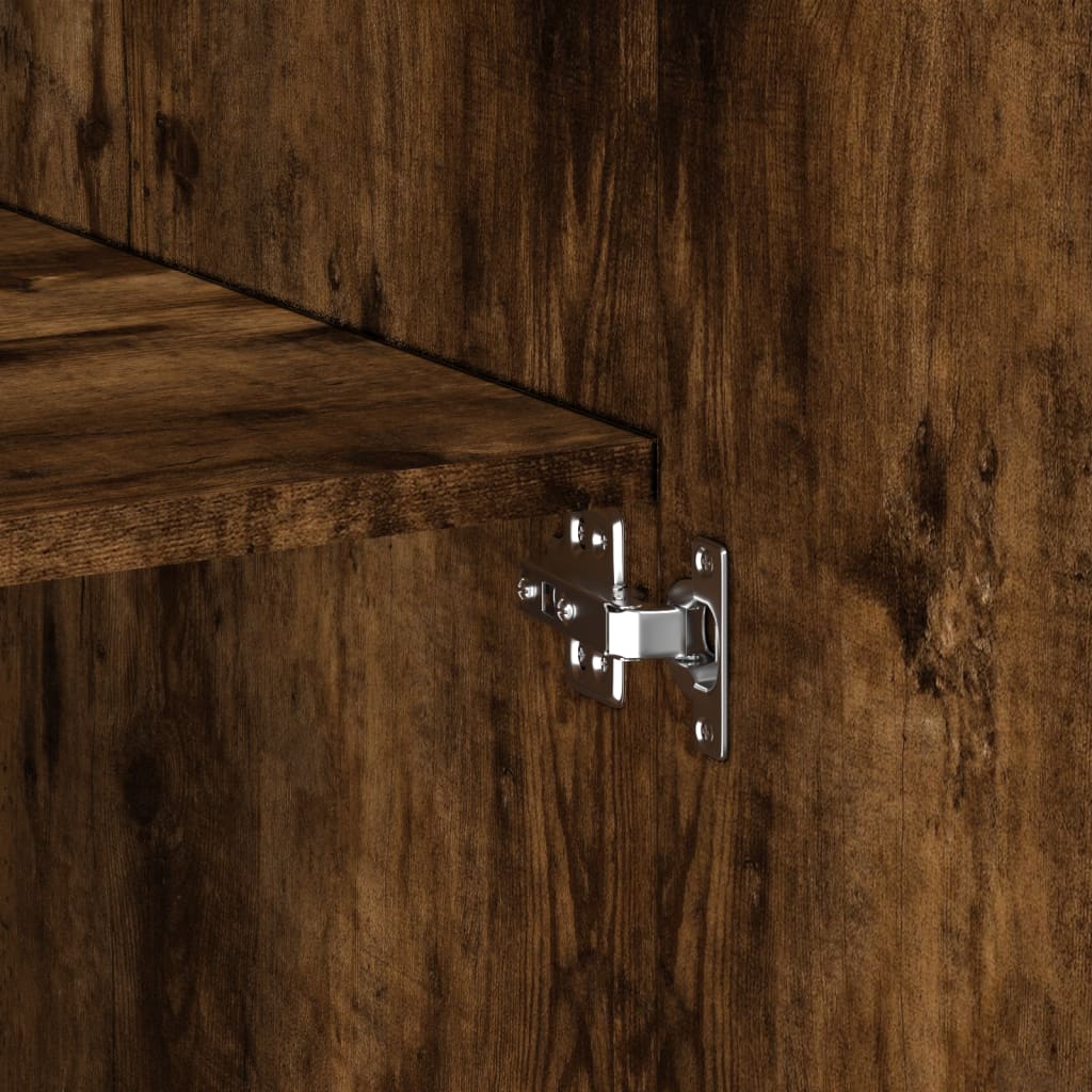 Dulap depozitare stejar fumuriu 70x42,5x225 cm lemn prelucrat GartenMobel Dekor