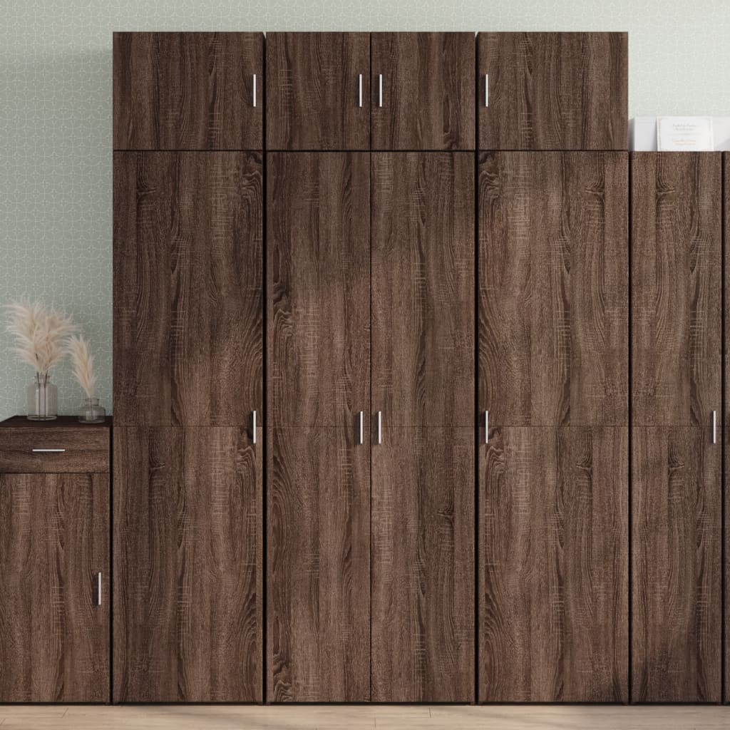 Dulap înalt, stejar maro, 70x42,5x185 cm, lemn prelucrat GartenMobel Dekor