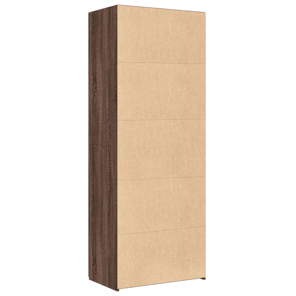 Dulap înalt, stejar maro, 70x42,5x185 cm, lemn prelucrat GartenMobel Dekor
