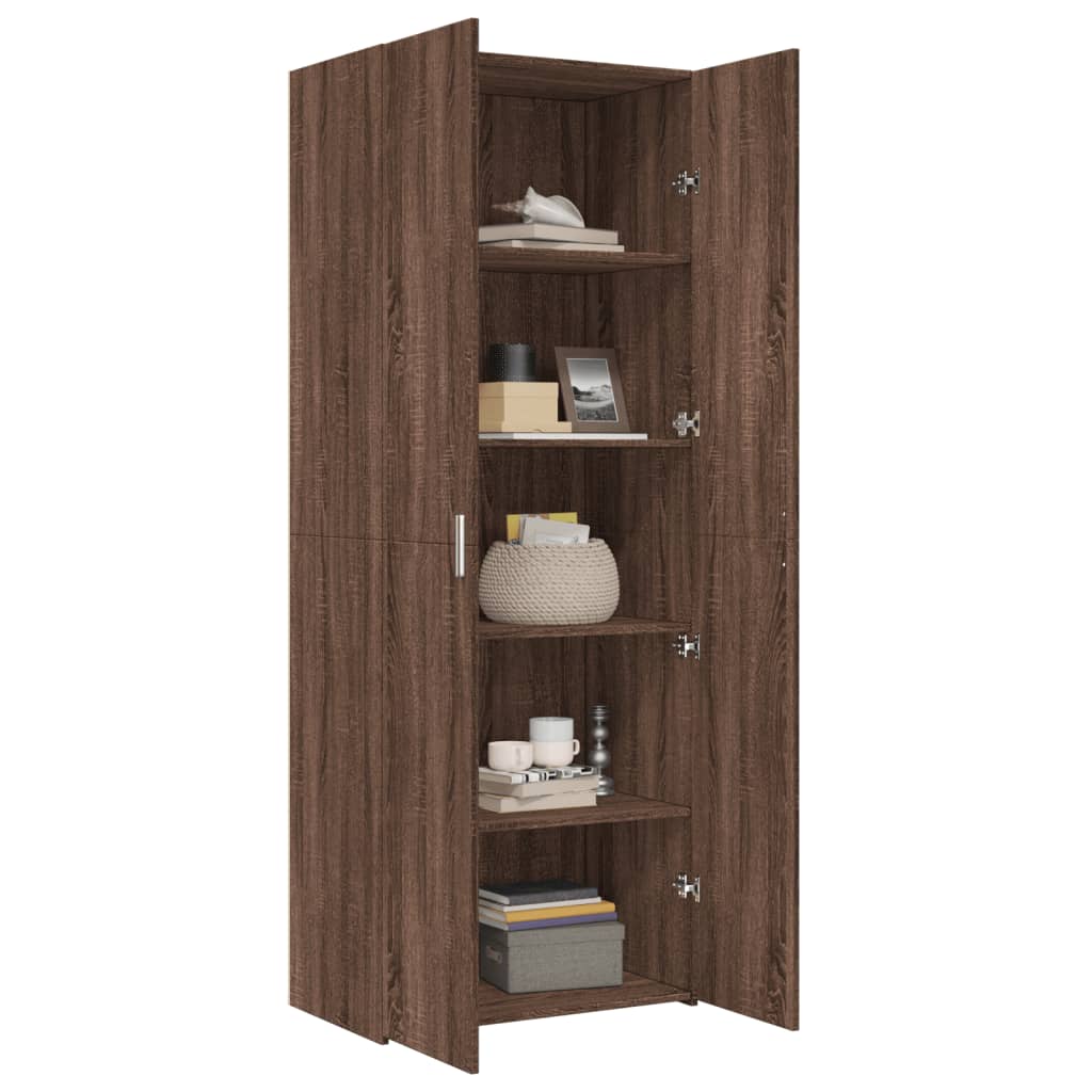 Dulap înalt, stejar maro, 70x42,5x185 cm, lemn prelucrat GartenMobel Dekor