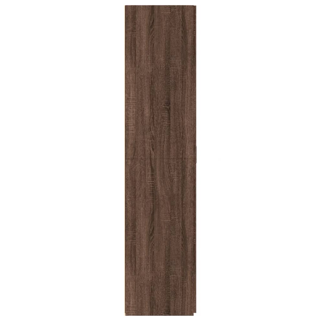 Dulap înalt, stejar maro, 70x42,5x185 cm, lemn prelucrat GartenMobel Dekor